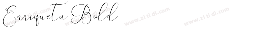 Enriqueta Bold◆字体转换